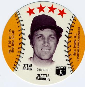 1977 Chilly Willee Discs #NNO Steve Braun Front