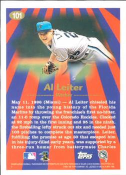 1997 Topps #101 Al Leiter Back