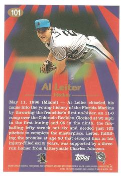 1997 Topps #101 Al Leiter Back