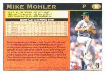 1997 Topps #19 Mike Mohler Back