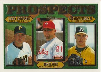 1997 Topps #492 Jimmy Anderson / Ron Blazier / Gerald Witasick Jr. Front