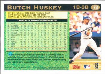 1997 Topps #73 Butch Huskey Back