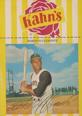 1966 Kahn's Wieners #NNO Roberto Clemente  Front