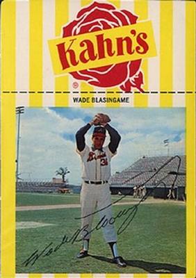 1966 Kahn's Wieners #NNO Wade Blasingame  Front