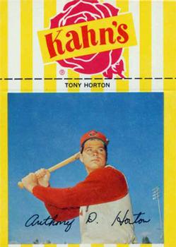 1968 Kahn's Wieners #NNO Tony Horton  Front