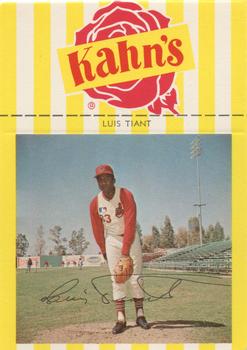 1969 Kahn's Wieners #NNO Luis Tiant  Front