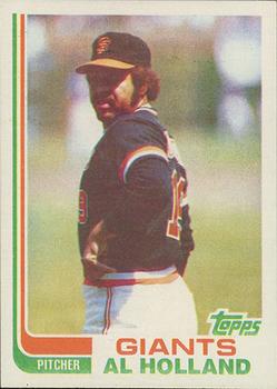 1982 Topps - Blackless #406 Al Holland Front