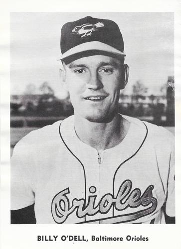 1959 Jay Publishing Baltimore Orioles Set D #NNO Billy O'Dell Front