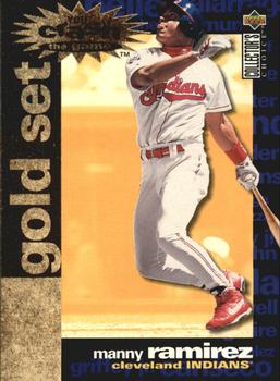 1995 Collector's Choice - You Crash the Game Gold Exchange #CR16 Manny Ramirez Front