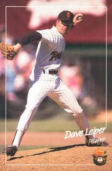 1988 San Diego Padres Smokey #NNO Dave Leiper Front