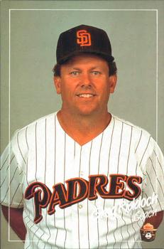 1988 San Diego Padres Smokey #NNO Greg Riddoch Front