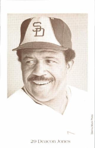 1984 Dennis Mock San Diego Padres Postcards #NNO Deacon Jones Front