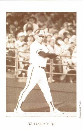 1984 Dennis Mock San Diego Padres Postcards #NNO Ozzie Virgil Front