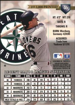 1995 Donruss - Press Proofs #46 Mike Blowers Back