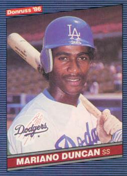 1986 Donruss #128 Mariano Duncan Front