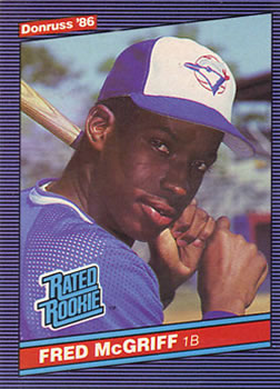 1986 Donruss #28 Fred McGriff Front