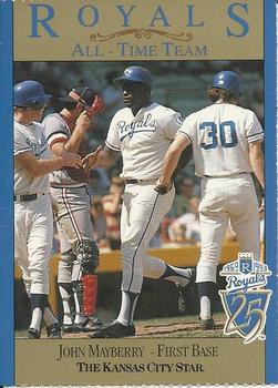 1993 Kansas City Star Royals All-Time Team #NNO John Mayberry Front
