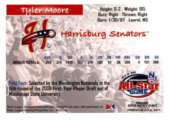 2011 Grandstand Eastern League All-Stars Western Division #NNO Tyler Moore Back
