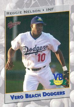 2001 Multi-Ad Vero Beach Dodgers #22 Reggie Nelson Front