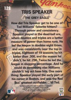 1993 Ted Williams #128 Tris Speaker Back