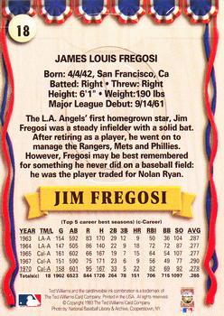 1993 Ted Williams #18 Jim Fregosi Back