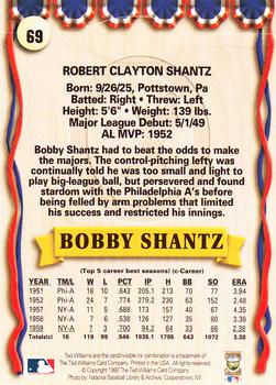 1993 Ted Williams #69 Bobby Shantz Back