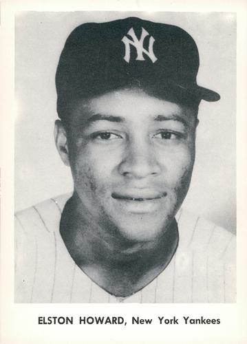 1957 Jay Publishing New York Yankees Picture Portfolio 5x7 #NNO Elston Howard Front