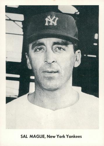 1957 Jay Publishing New York Yankees Picture Portfolio 5x7 #NNO Sal Maglie Front