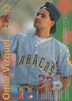 1995-96 Line Up Venezuelan Winter League #13 Omar Vizquel Back