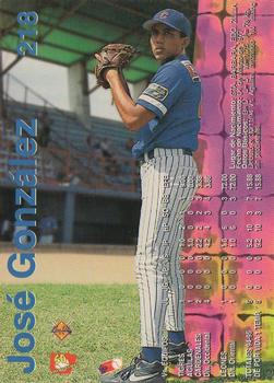 1995-96 Line Up Venezuelan Winter League #218 Jose Gonzalez Back