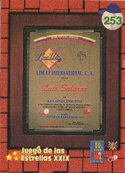 1995-96 Line Up Venezuelan Winter League #253 Luis Salazar Back