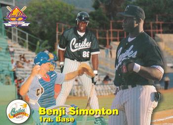 1997-98 Line Up Venezuelan Winter League #141 Benji Simonton Front