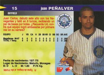 1997-98 Line Up Venezuelan Winter League #15 Juan Penalver Back