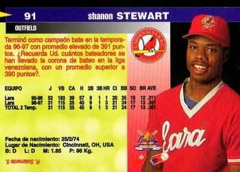 1997-98 Line Up Venezuelan Winter League #91 Shannon Stewart Back