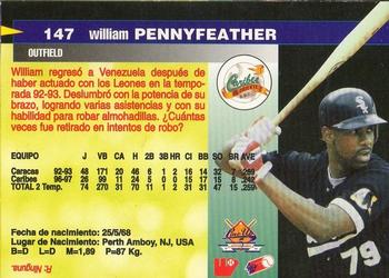 1997-98 Line Up Venezuelan Winter League #147 Will Pennyfeather Back