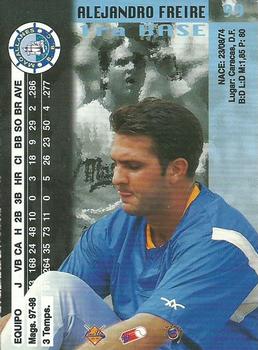 1998-99 Line Up Venezuelan Winter League #99 Alejandro Freire Back