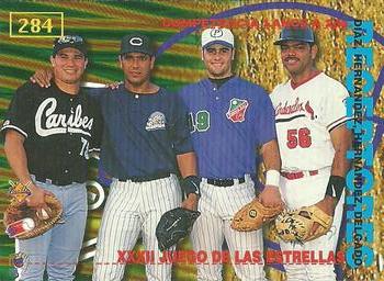 1998-99 Line Up Venezuelan Winter League #284 Ramon Hernandez / Carlos Hernandez / Einar Diaz / Alex Delgado Back