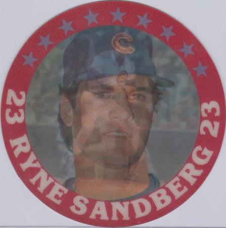 1987 Sportflics - Superstar Discs #3 Ryne Sandberg Front