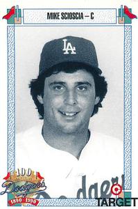 1990 Target Dodgers #713 Mike Scioscia Front