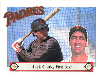 1989 San Diego Padres #6 Jack Clark Front