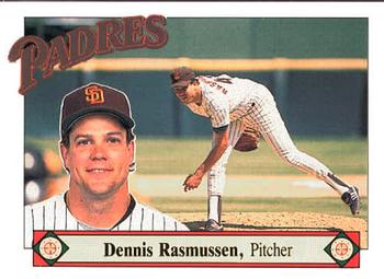 1989 San Diego Padres #17 Dennis Rasmussen Front