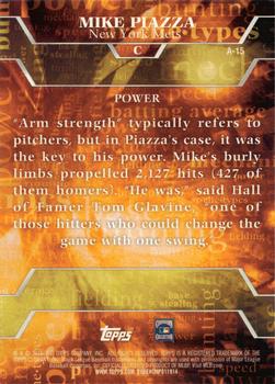 2015 Topps - Archetypes #A-15 Mike Piazza Back