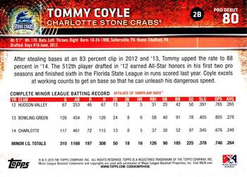 2015 Topps Pro Debut #80 Tommy Coyle Back