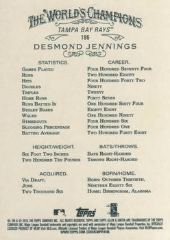 2015 Topps Allen & Ginter #186 Desmond Jennings Back