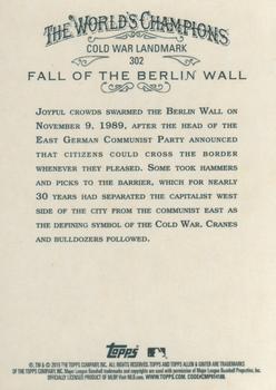 2015 Topps Allen & Ginter #302 Fall Of The Berlin Wall Back