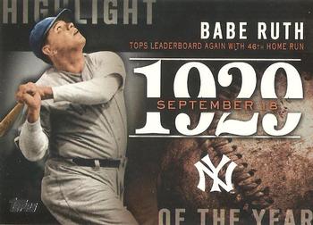 2015 Topps - Highlight of the Year #H-32 Babe Ruth Front