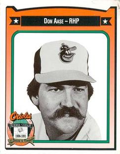 1991 Crown/Coca-Cola Baltimore Orioles #1 Don Aase Front