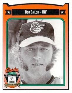 1991 Crown/Coca-Cola Baltimore Orioles #16 Bob Bailor Front