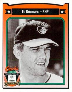 1991 Crown/Coca-Cola Baltimore Orioles #22 Ed Barnowski Front