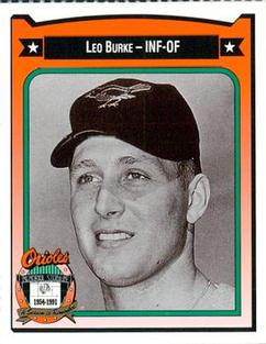 1991 Crown/Coca-Cola Baltimore Orioles #62 Leo Burke Front